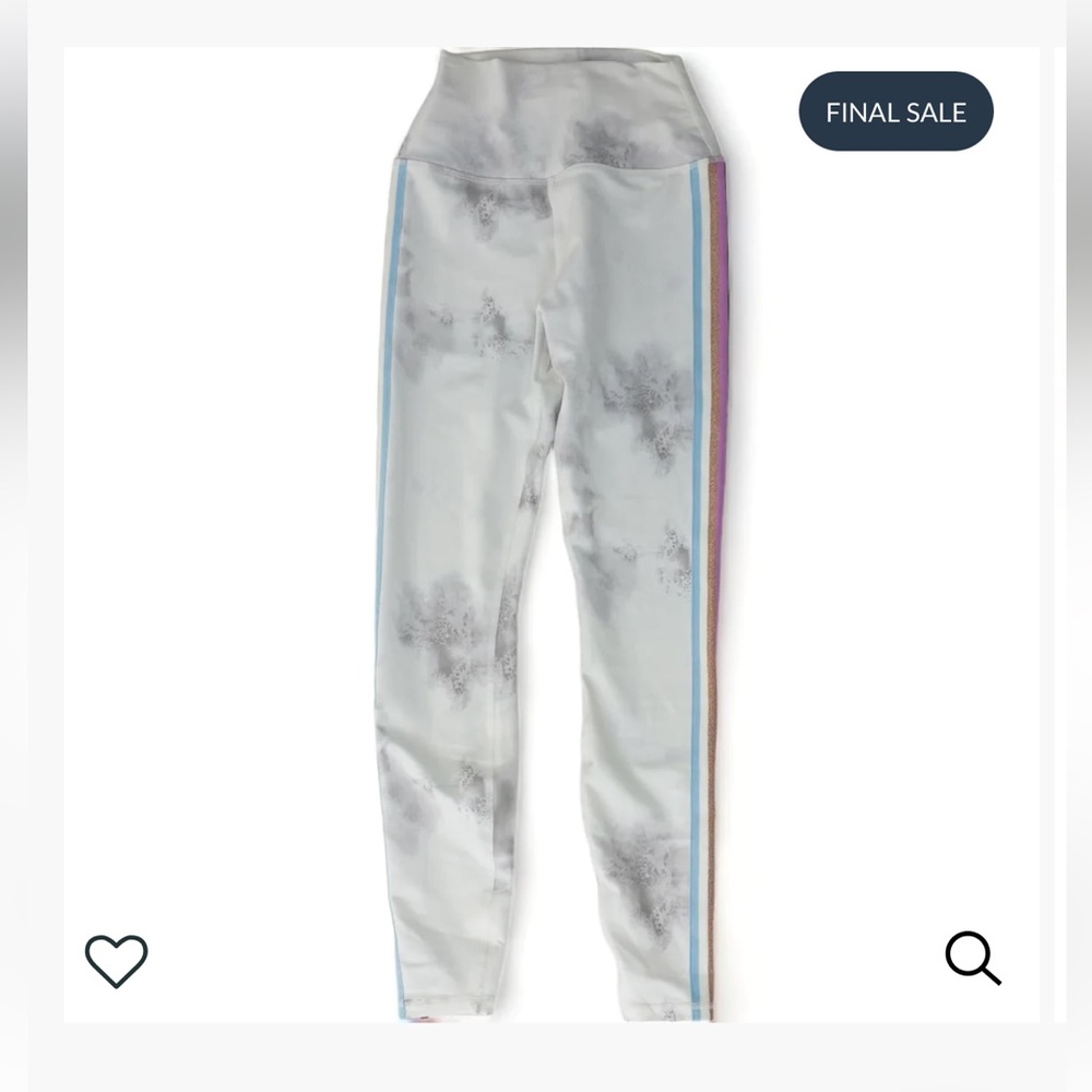 Spiritual gangster white stripe leggings Large